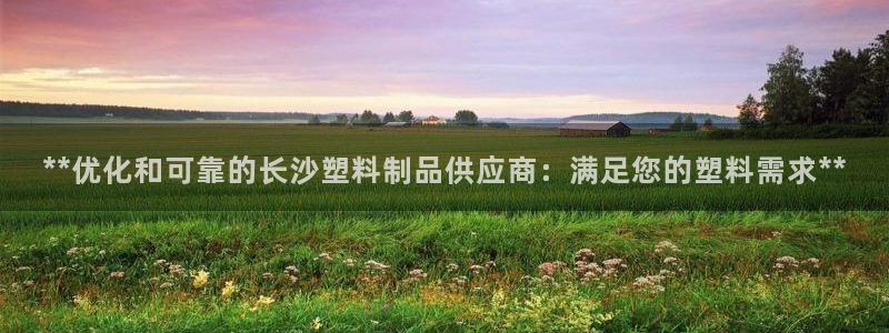 太阳集团所有网址16877：**优化和可靠的长沙塑料制品供应