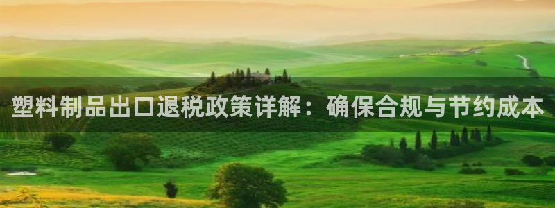 太阳集团娱乐官网8722：塑料制品出口退税政策详解：确保合规