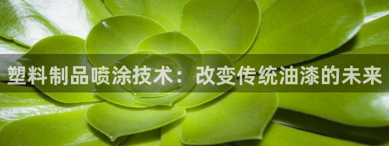 古天乐和太阳集团谁厉害：塑料制品喷涂技术：改变传统油漆的未来