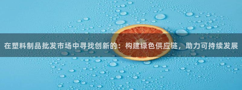 太阳集团是怎样一个公司：在塑料制品批发市场中寻找创新的：构建