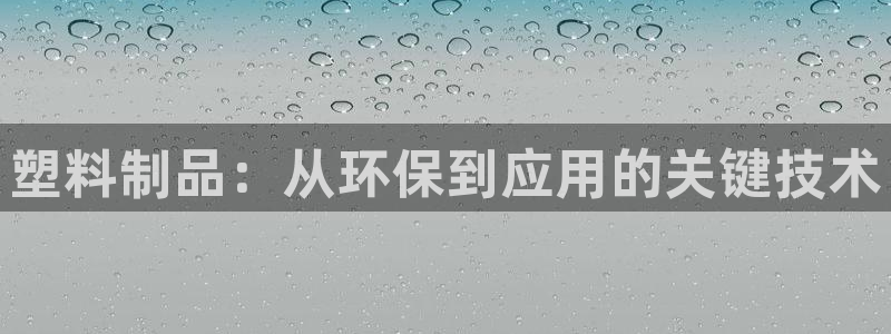 太阳老板身价：塑料制品：从环保到应用的关键技术